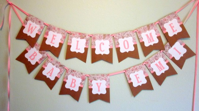 welcome baby banner